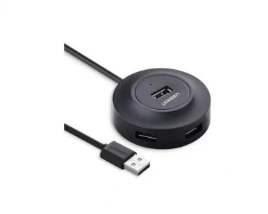 USB Hub 4 port Ugreen 2.0 CR106 crni