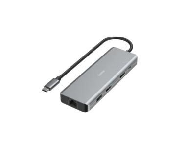 USB Hub 9 porta Hama/2 x HDMI/USB-A/USB-/ LAN/RJ-45