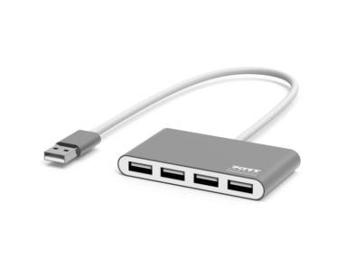 USB HUB Port Designs USB-A hub 4X USB-A 2.0 ports