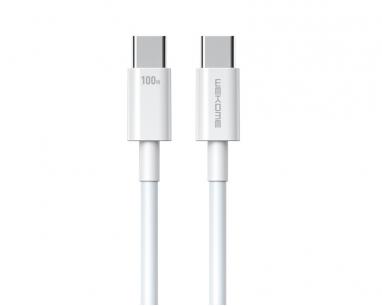 WDC-182 Kabl 3.1 USB tip C M/M 1m, za Superbrzo punjenje 100W/480Mbps, beli slika