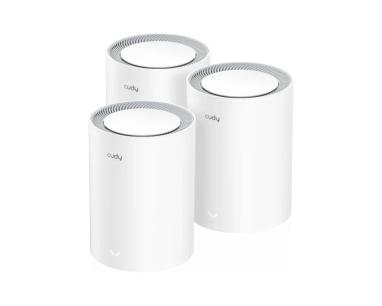 Whole Home Wi-Fi 6 Mesh System 2.5G Solution Cudy M3000 AX 3000 Dual Band(3-Pack)