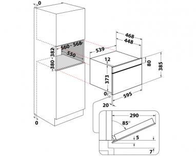 WMD7O4TB ugradna mikrotalasna rerna slika