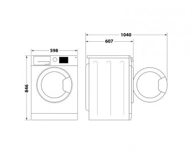 WP C8 WBS EE mašina za sušenje veša - toplotna pumpa slika