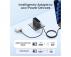 ANKER 100W GaN zidni brzi punjač, 3-porta (2x USB-C i 1x USB-A) sa USB-C M/M pletenim kablom, tamno sivi - Slika 3