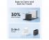 ANKER 100W GaN zidni brzi punjač, 3-porta (2x USB-C i 1x USB-A) sa USB-C M/M pletenim kablom, tamno sivi - Slika 4