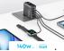 ANKER 140W GaN zidni brzi punjač, 4-porta (3x USB-C, 1x USB-A) sa USB-C M/M pletenim kablom, tamno sivi - Slika 6