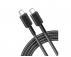 ANKER 322 USB tip-C na USB tip-C kabl M/M 1.8m, 60W, pleteni, crni - Slika 1