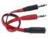 FAST ASIA Adapter Audio 3.5mm stereo jack (M) na 2x3.5mm stereo jack (2xM) - Slika 1