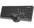 A4 TECH Bezična tastatura + miš A4-FG1035 A4Tech Fstyler YU Sivi - Slika 1