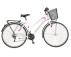 EXPLORER Bicikla city Explorer lady 28/V-BRAKE/18 brzina/sa korpom/belo roza - Slika 2