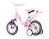 VISITOR Dečija bicikla Visitor princess 12/v-brake/pomoćni točkići/belo-roza - Slika 1