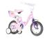 VISITOR Dečija bicikla Visitor princess 12/v-brake/pomoćni točkići/belo-roza - Slika 3