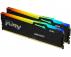 KINGSTON DIMM DDR5 32GB (2x16GB kit) 6000MT/s KF560C40BBAK2-32 Fury Beast RGB XMP - Slika 1