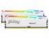 KINGSTON DIMM DDR5 32GB (2x16GB kit) 6400MT/s KF564C32BWEAK2-32 FURY Beast White RGB EXPO - Slika 2