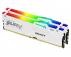 KINGSTON DIMM DDR5 32GB (2x16GB kit) 6400MT/s KF564C32BWEAK2-32 FURY Beast White RGB EXPO - Slika 1