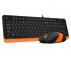A4 TECH F1010 FSTYLER USB US narandžasta tastatura + USB narandžasti miš - Slika 3