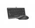 A4 TECH F1110 FSTYLER Compact USB US siva tastatura + USB sivi miš - Slika 1