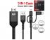 FAST ASIA Kabl HDMI 2K na (Micro+Tip C+Iphone) povezuje TV+mob 2m - Slika 1
