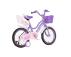 VISITOR Kids bike Princess Flower ljubičasta 16 2024 - Slika 3