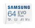 SAMSUNG Memorijska kartica EVO PLUS MicroSD Card 64GB class 10 + Adapter MB-MC64KA - Slika 1