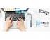 GENIUS UH-500 5-in-1 USB Hub srebrni - Slika 1