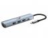 GENIUS UH-545 5-in-1 USB 3.0 Iron Grey Hub srebrni - Slika 1